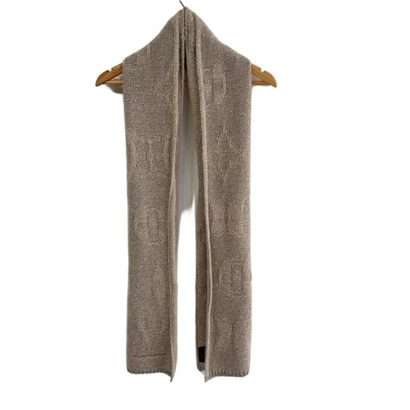 Auth LOUIS VUITTON Echarpe Monogram Sunset M75096 Beige - Unconfirmed Scarf - Picture 5 of 10